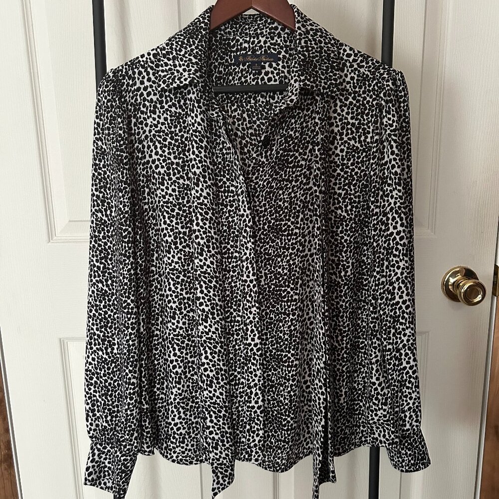 Brooks Brothers Leopard Print Blouse